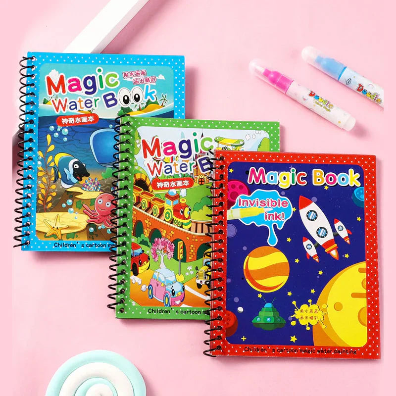 Reusable Kids Learning Deal (Sank Magic Book + Water Magic Book)