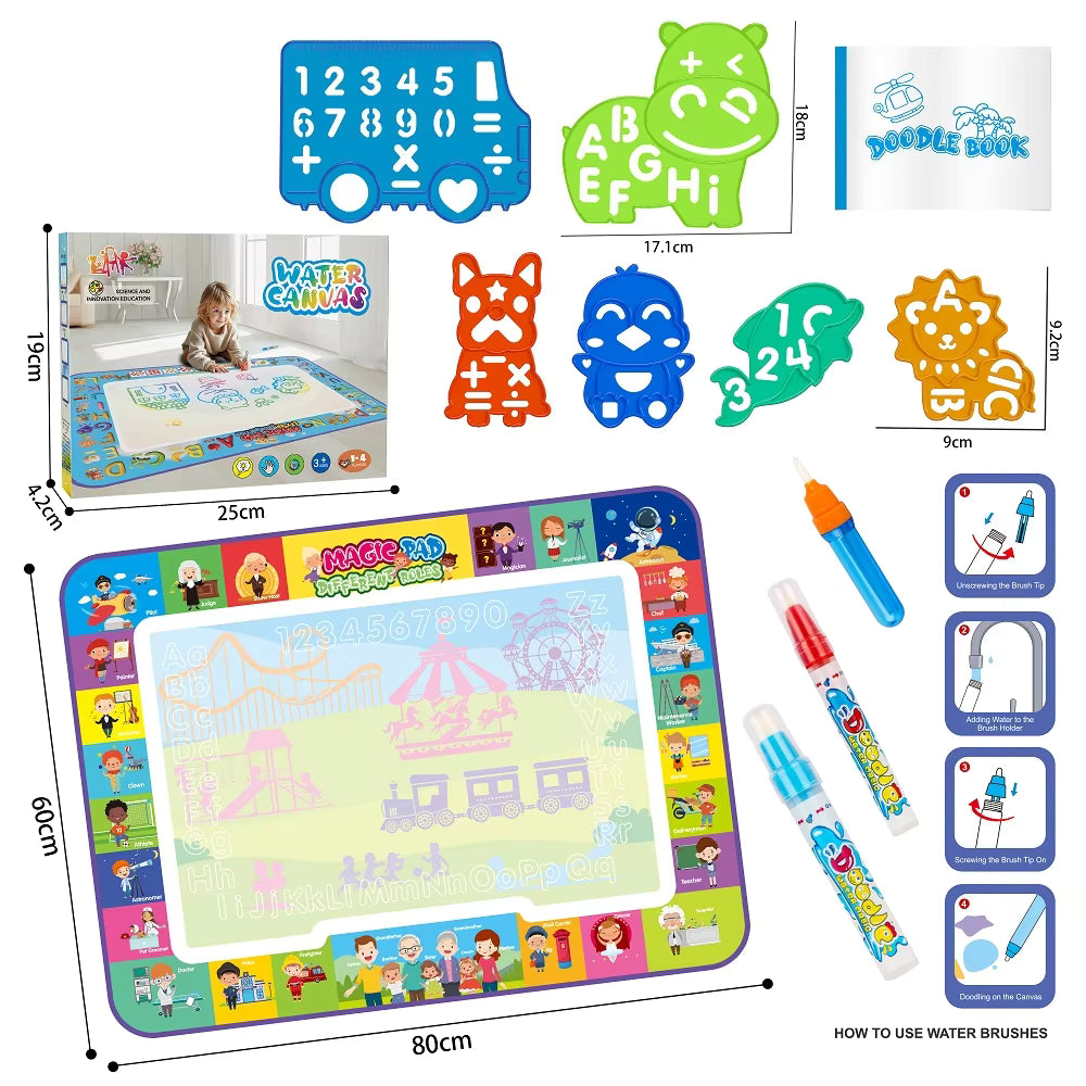 Portable & Reusable™️Magic Water Painting MAT With Accessories