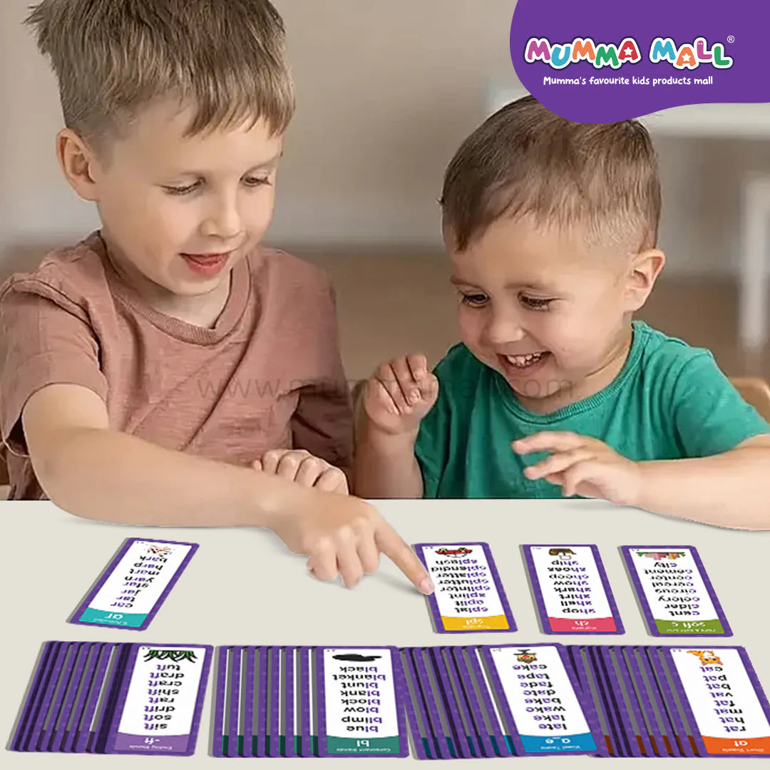 Reuseable 67 Phonics Flash Cards - Help Kids Read Confidently 🚀