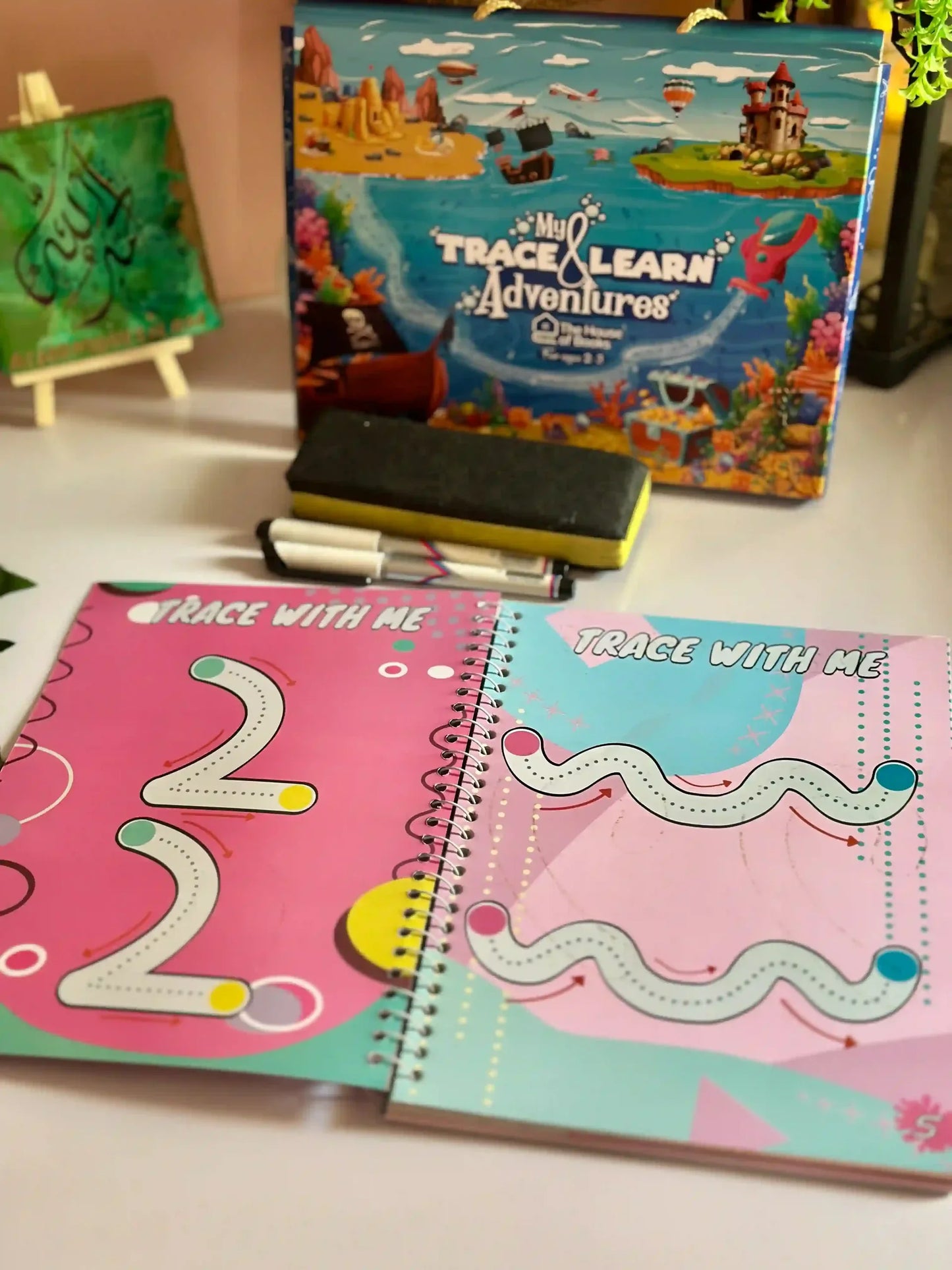 (64 pages) Reusable Magic Tracing Book - Best for Early Education