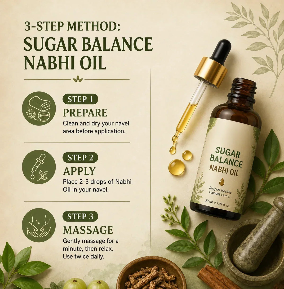 Sugar Nabhi Oil (Natural)