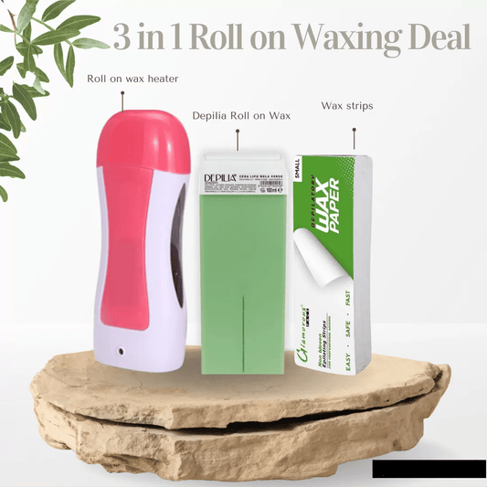 3in1 Roll On Wax Depilatory Machine With Wax Box And Strips (ORIGINAL) - DAILY DEALS