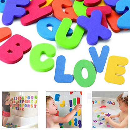 Alphabets + Numbers Baby Bath Toy For Childrens