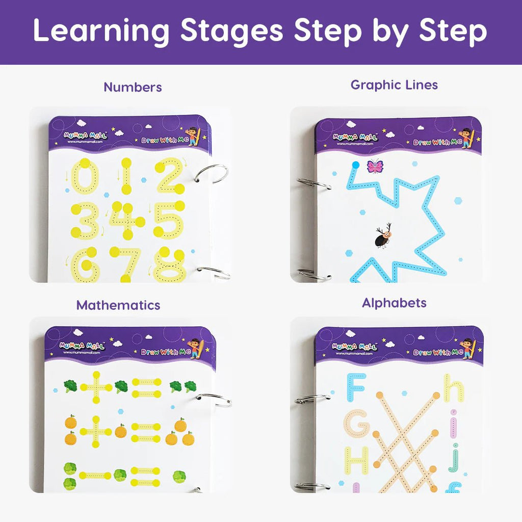 (64 pages) Reusable Magic Tracing Book - Best for Early Education - DAILY DEALS