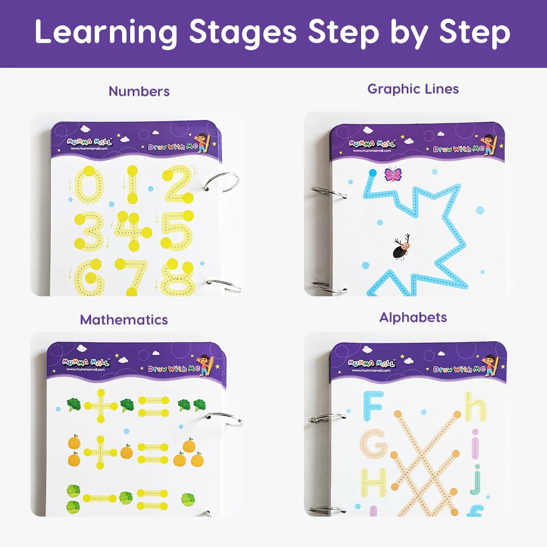 (64 pages) Reusable Magic Tracing Book - Best for Early Education - DAILY DEALS