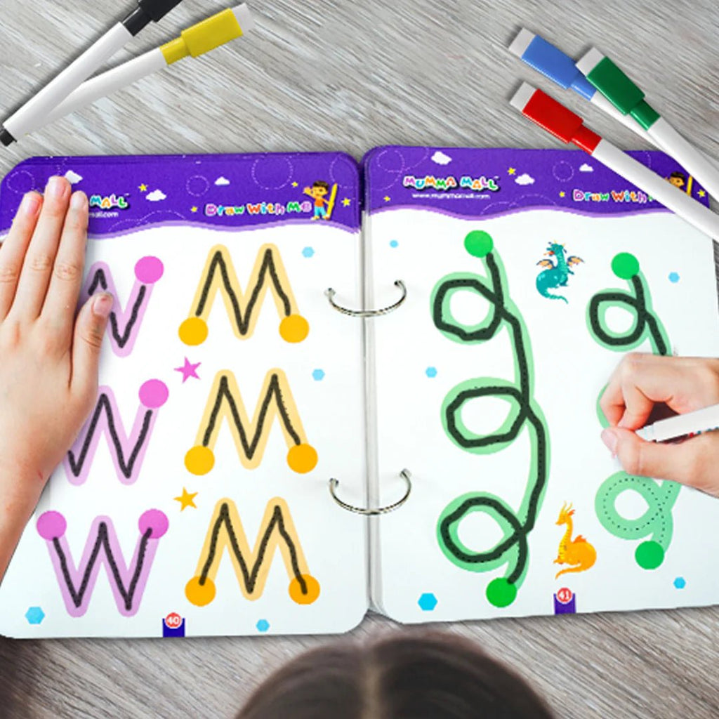 (64 pages) Reusable Magic Tracing Book - Best for Early Education - DAILY DEALS