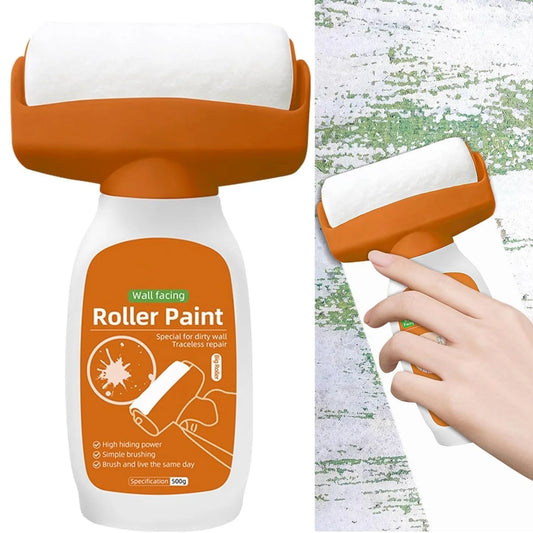 Repair Wall Paint with Small Roller Brush