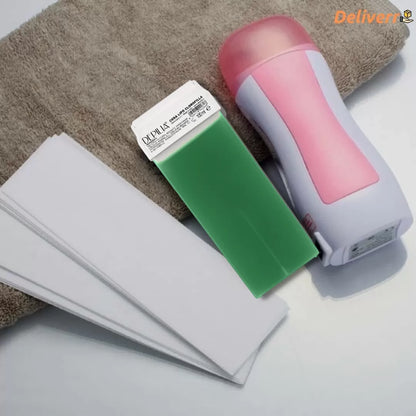 3in1 Roll On Wax Depilatory Machine With Wax Box And Strips (ORIGINAL)