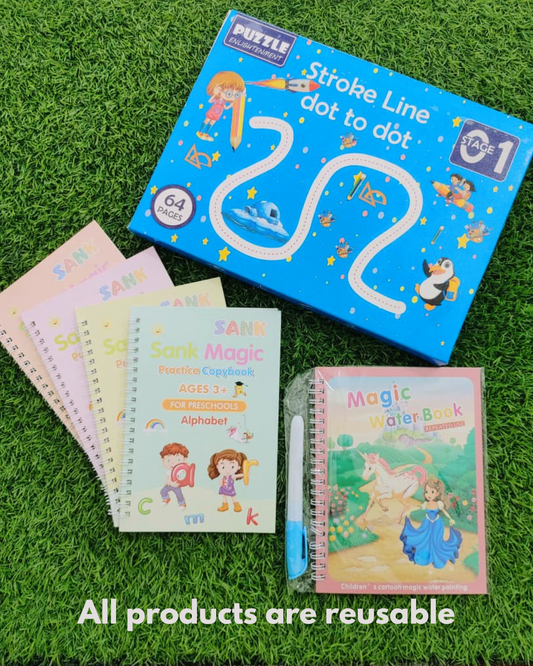 3IN1 KIDS PRE EDUCATION REUSABLE BUNDLE - (VALID FOR 4 DAYS ONLY)