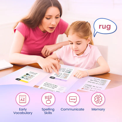 Reuseable Read & Master 67 Phonics Flash Cards - FREE DELIVERY