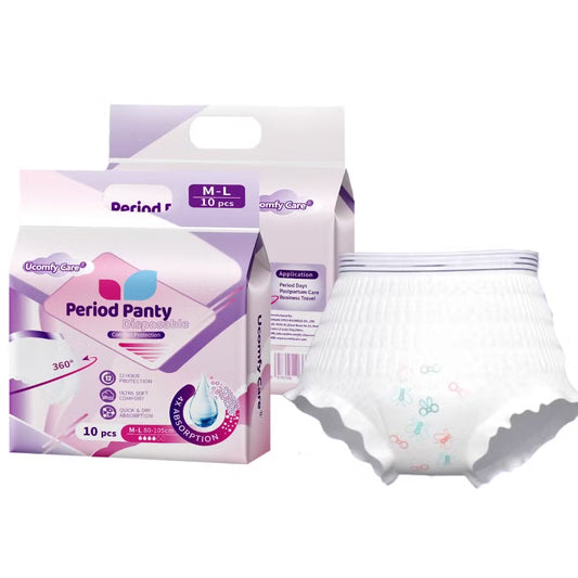 Pack of 10 Ezi-Pants Sanitary Pants - Protection upto 12 hours