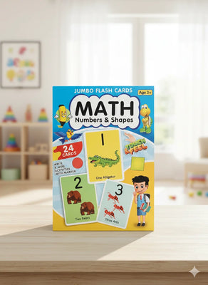 Jumbo Flash Cards – Math Numbers & Shapes