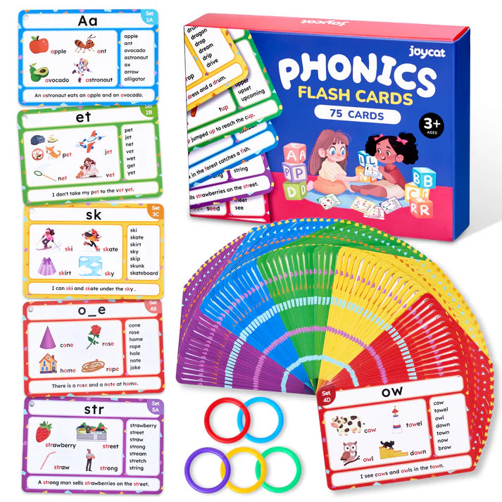 Reuseable Read & Master 67 Phonics Flash Cards
