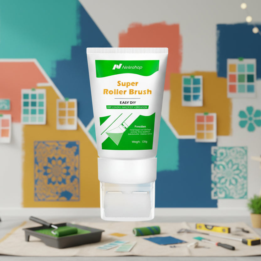 Refillable* Repair Wall Paint with Small Roller Brush