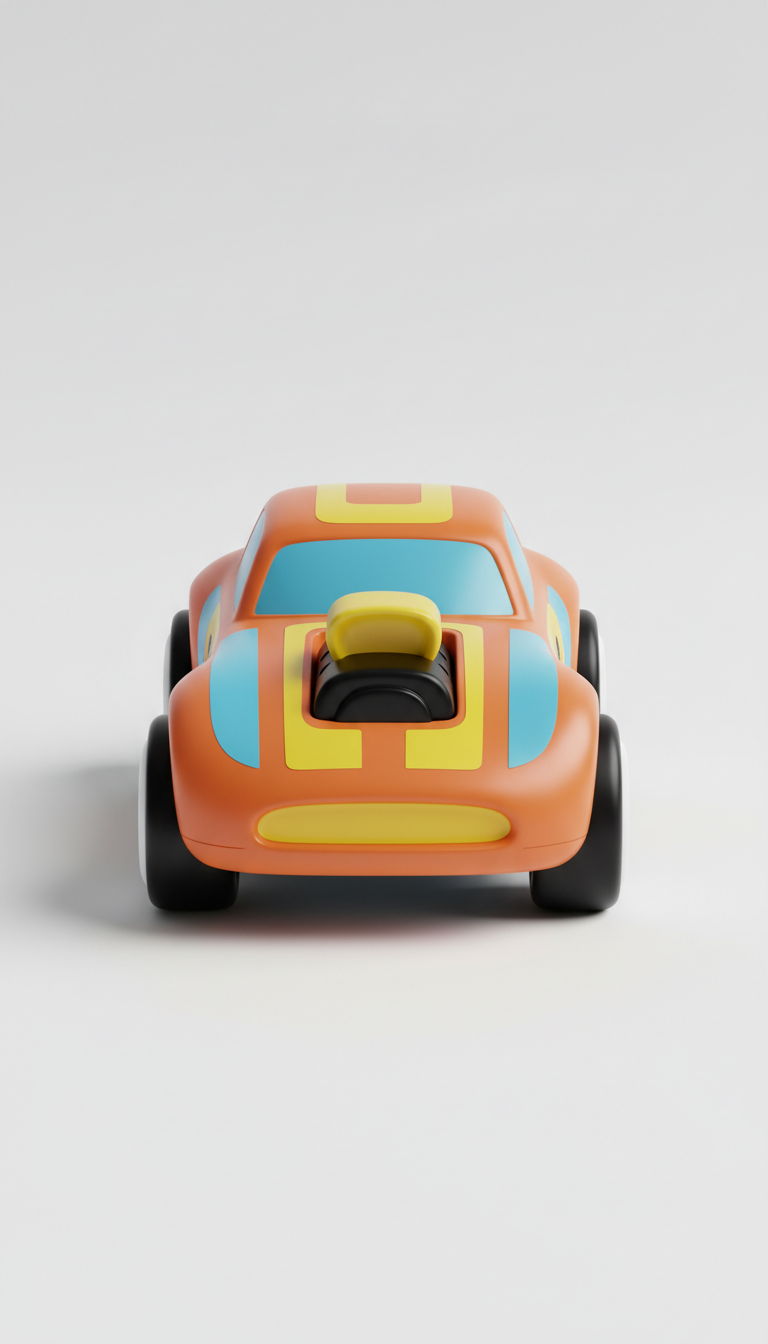 Race Car with Tangerine Pop