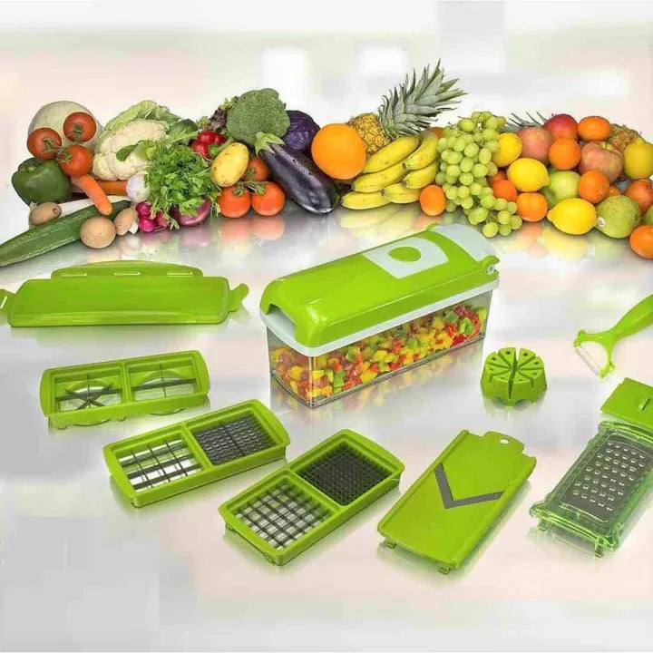 Multifunctional Roller Vegetable Cutter, 5 In 1 Vegetable Slicer And Cutter, Manual Rotary Drum Greator, Hand Roller Type Square Drum Vegetable Cutter with5 Removable Blades For Kitchen