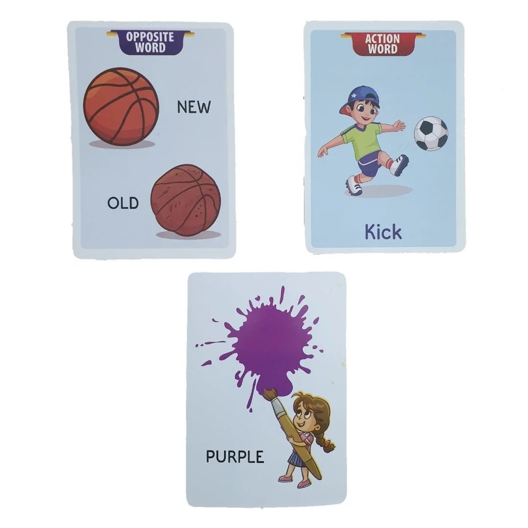 Actions, Opposite Words & Colors – Big 24 Flash Cards Set - DAILY DEALS