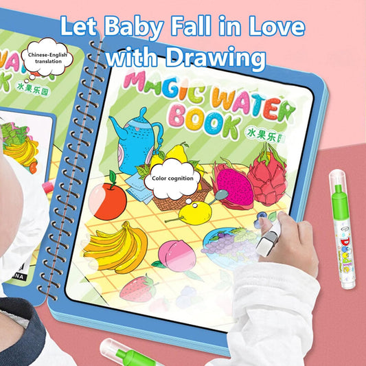 BUY 1 GET 1 FREE Reusable™️ 8 pages Magic Water Painting & Drawing Board Book + Doodle pen - DAILY DEALS