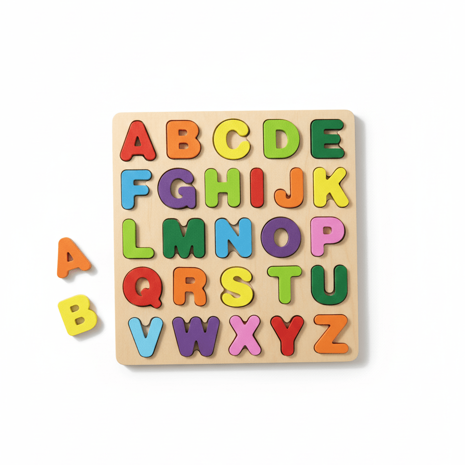 Colorful Wooden ABC Alphabet Learning Board for Kids - DAILY DEALS