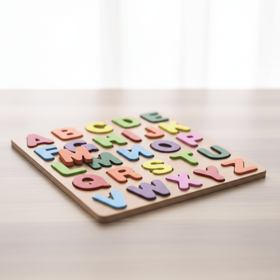 Colorful Wooden ABC Alphabet Learning Board for Kids - DAILY DEALS