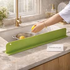 Kitchen Sink Water Splash Guard Blocking Plate Durable Strong Adhesion Easy To Use Compact Practical Choice For Preventing Splashing While Washing