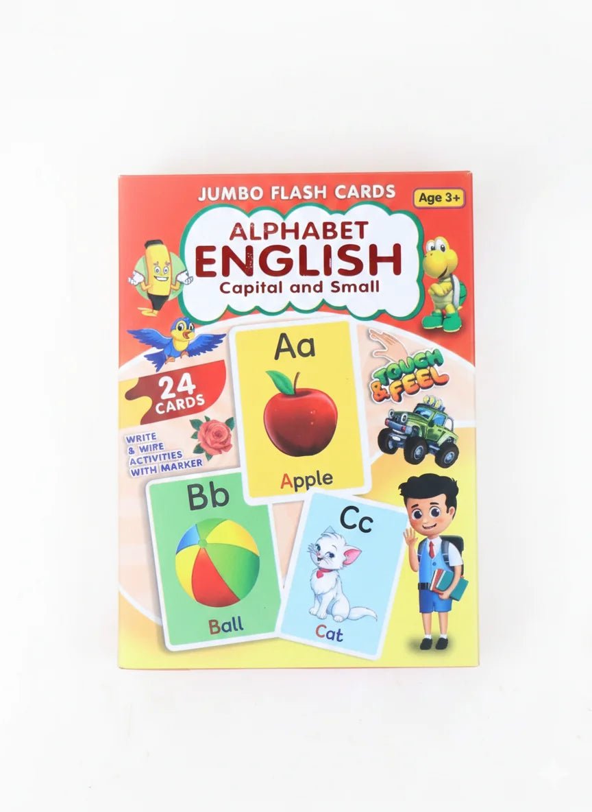 English Alphabets Jumbo Flash Cards - DAILY DEALS