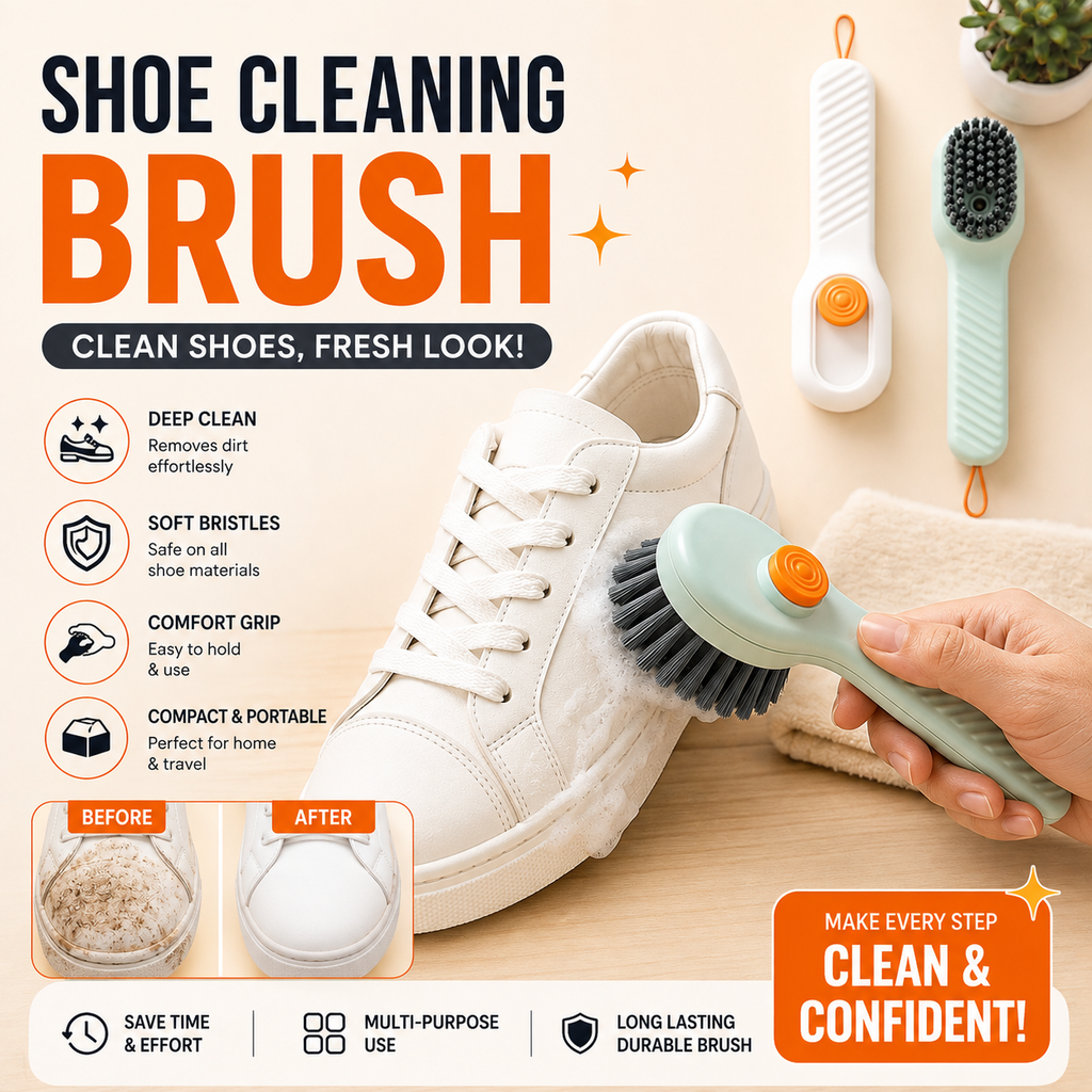 👟✨ Multi-Purpose Shoe Brush