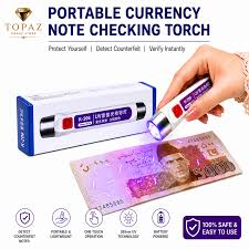 Handheld LED Money Detector | Currency Detector Ultra Violet Torch | Fake Note Checker | Portable UV Counterfeit Detection Light