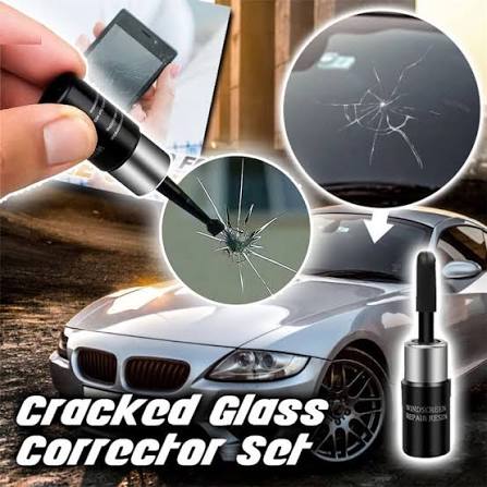 Windshield Crack Repair Kit Pack Of 2 Easy To Use Durable Reliable Practical Choice For Fixing Minor Cracks And Chips At Home
