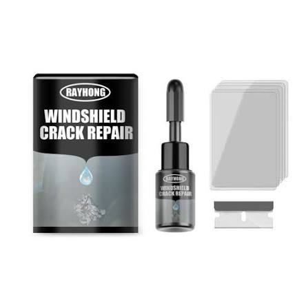 Windshield Crack Repair Kit Pack Of 2 Easy To Use Durable Reliable Practical Choice For Fixing Minor Cracks And Chips At Home