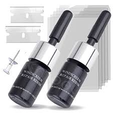 Windshield Crack Repair Kit Pack Of 2 Easy To Use Durable Reliable Practical Choice For Fixing Minor Cracks And Chips At Home