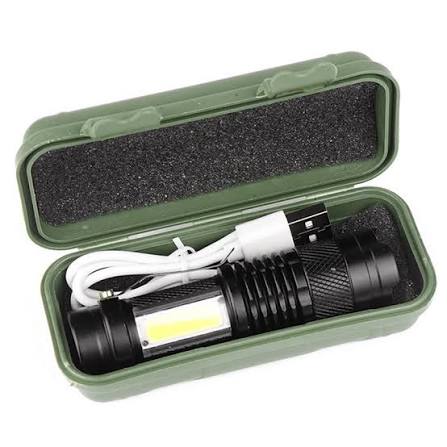 USB Rechargeable LED Flashlight –