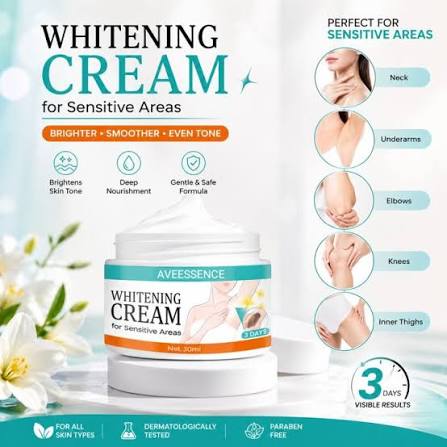 Whitening Cream for Sensitive Areas – Product