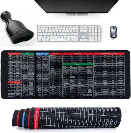 Large Shortcut Keyboard Mouse Pad!