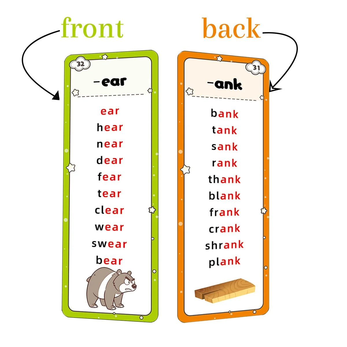 600+ Words Phonics Flash Cards Set-Help Kids Read Confidently