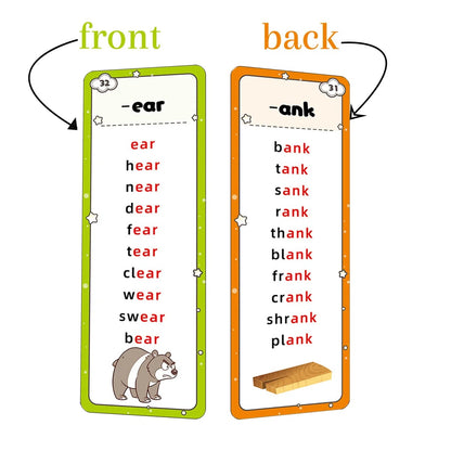 600+ Words Phonics Flash Cards Set-Help Kids Read Confidently