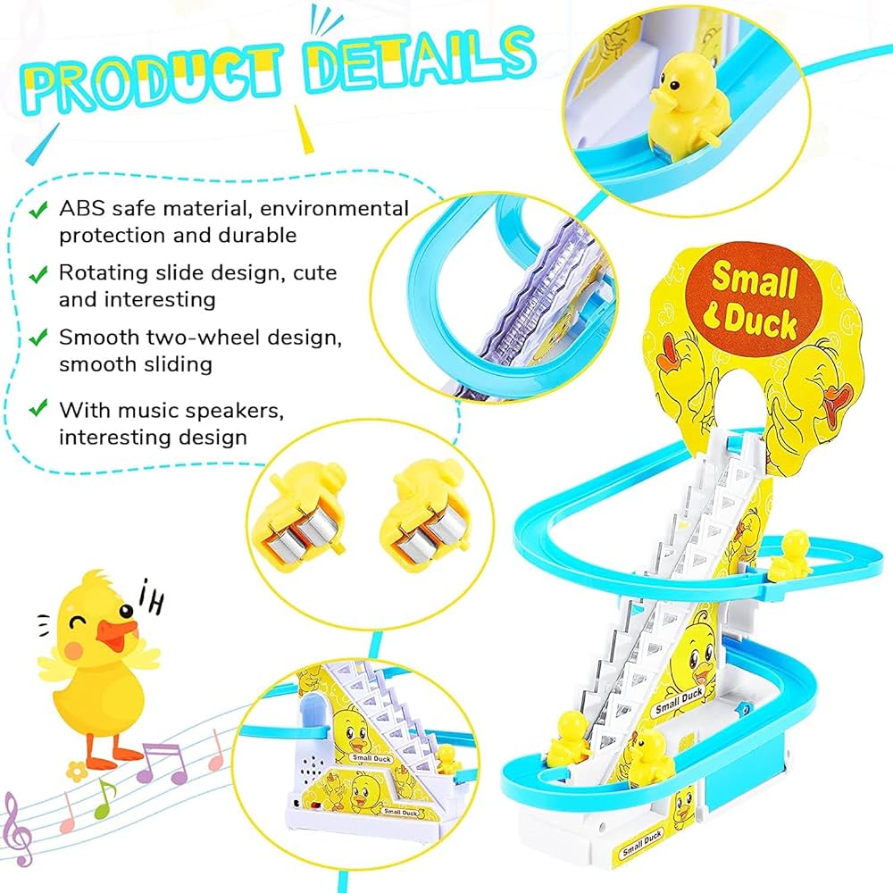 Kidology Duck Roller Coaster Slide Toy for Toddlers - DAILY DEALS