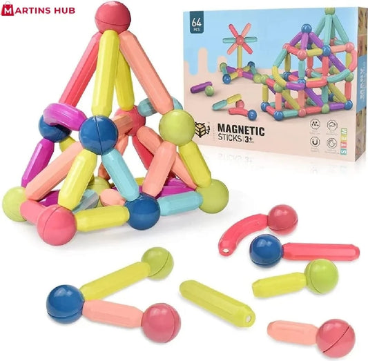 Magnetic STEM Building Blocks | 36 PCS Kids Learning Toy - DAILY DEALS