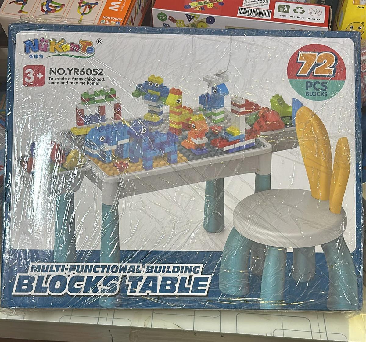 Multi - Functional Kids Building Blocks Table & Chair Set - DAILY DEALS