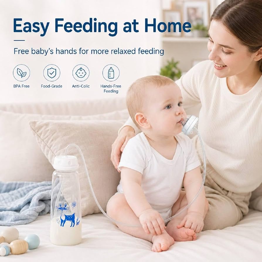 Premium Anti-Colic Hands Free Feeder 240ml - DAILY DEALS