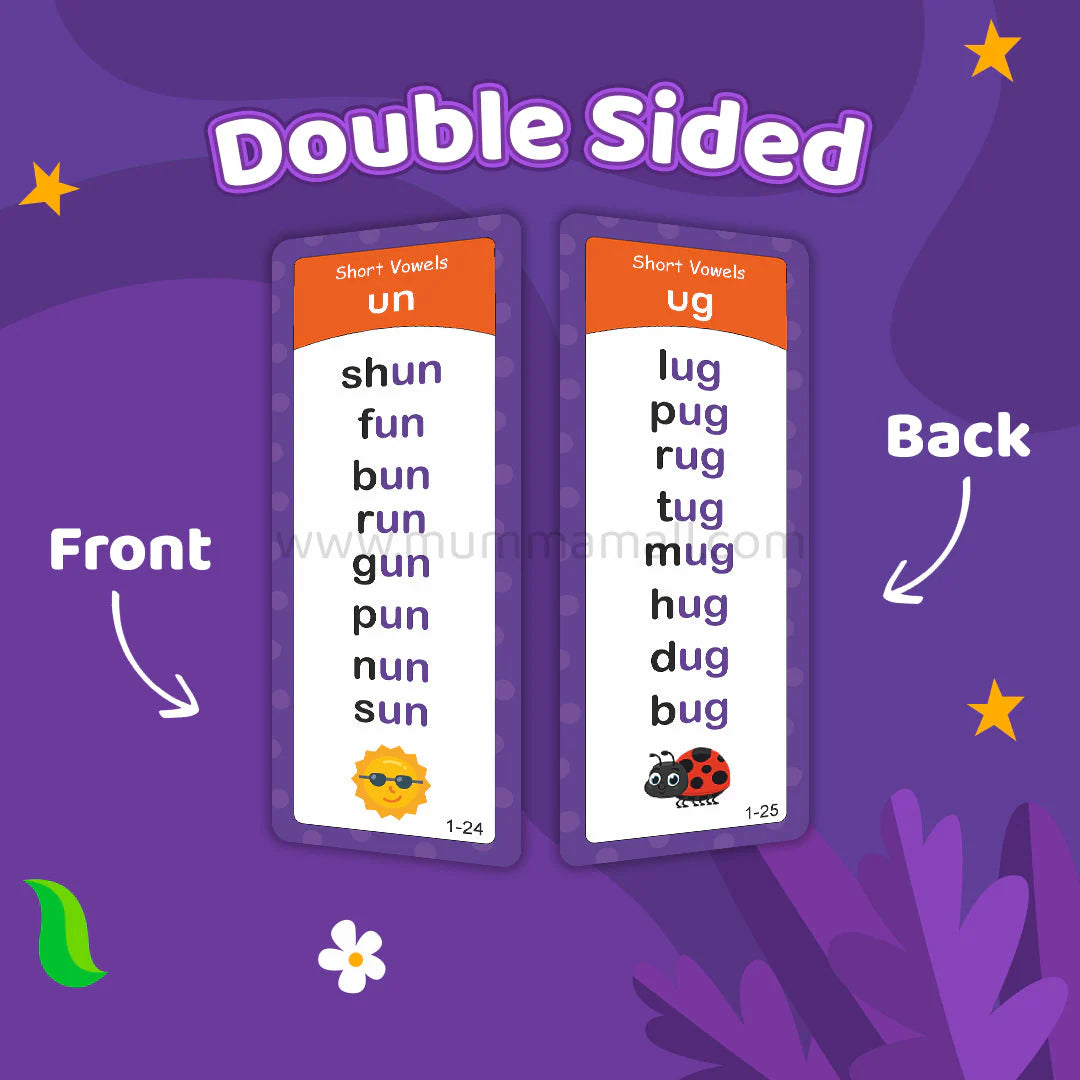 Reuseable 67 Phonics Flash Cards - Help Kids Read Confidently 🚀