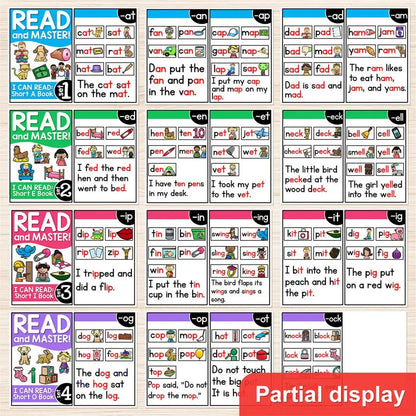 Reuseable Read & Master 67 Phonics Flash Cards - FREE DELIVERY