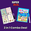 Reusable Kids Learning Deal (Sank Magic Book + Water Magic Book) - DAILY DEALS