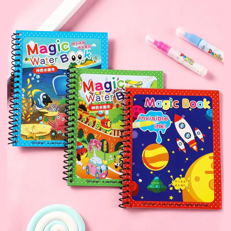 Reusable Kids Learning Deal (Sank Magic Book + Water Magic Book) - DAILY DEALS