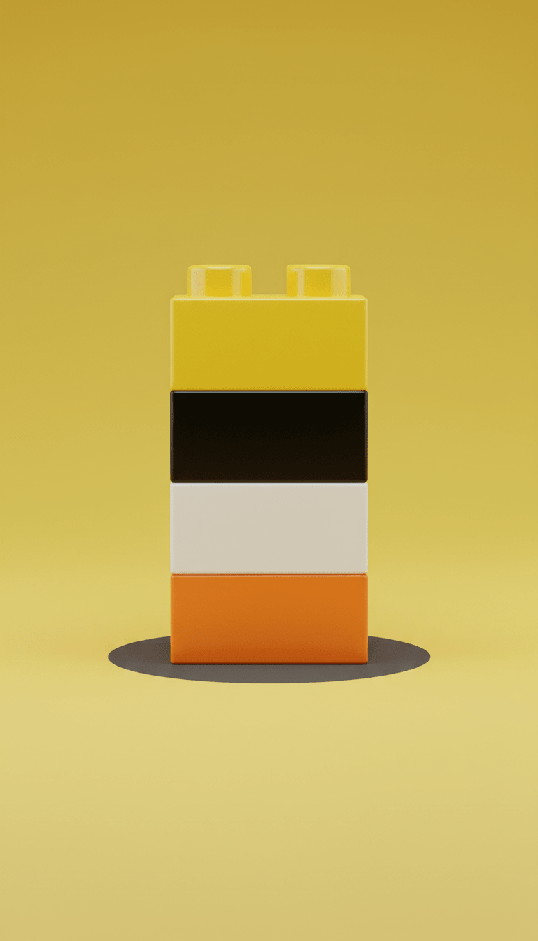 Stacking Blocks in Bold Yellow - DAILY DEALS
