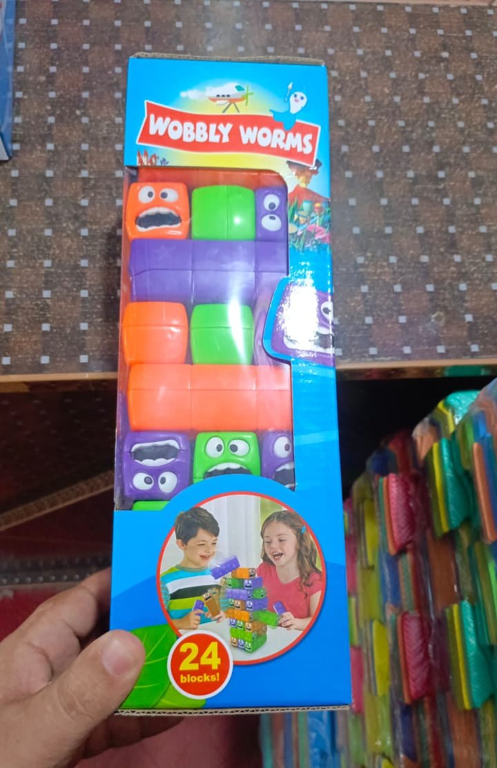 Wobbly Worms Balance Tower – Kids Stacking Game - DAILY DEALS