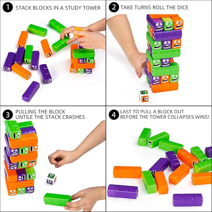 Wobbly Worms Balance Tower – Kids Stacking Game - DAILY DEALS