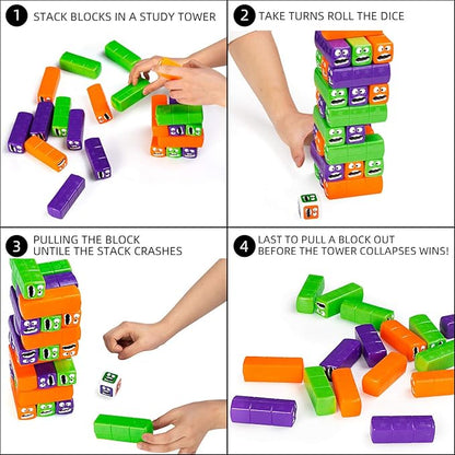 Wobbly Worms Balance Tower – Kids Stacking Game - DAILY DEALS