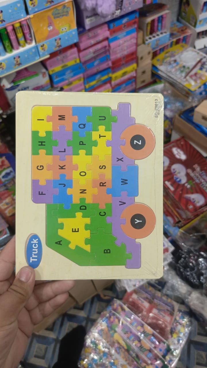 Wooden Alphabet Learning Puzzle Board – Kids Educational Toy - DAILY DEALS